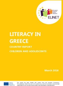 LITERACY IN GREECE COUNTRY REPORT CHILDREN AND ADOLESCENTS - ELINET