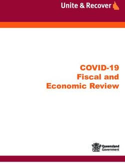 COVID-19 Fiscal and Economic Review - Queensland Treasury
