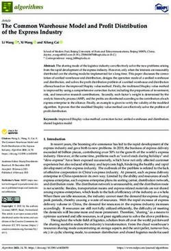 The Common Warehouse Model and Profit Distribution of the Express Industry - MDPI