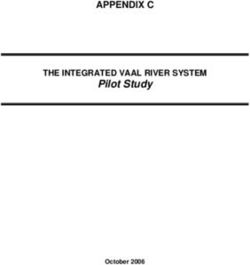 APPENDIX C Pilot Study - THE INTEGRATED VAAL RIVER SYSTEM