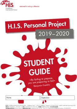 STUDENT GUIDE - H.I.S. Personal Project - Heidelberg International ...