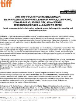 2019 TIFF INDUSTRY CONFERENCE LINEUP: BRIAN GRAZER & RON HOWARD, BARBARA KOPPLE, LULU WANG, EDWARD BURNS, ROBERT FISK, ANNA SERNER, FERNANDO ...