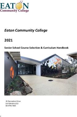 Eaton Community College - 2021 Senior School Course Selection & Curriculum Handbook