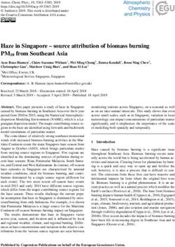 Haze in Singapore - source attribution of biomass burning PM10 from Southeast Asia
