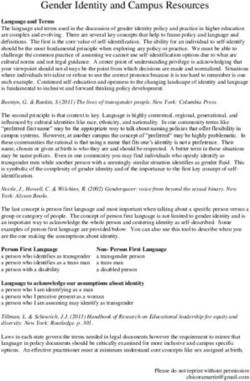 Gender Identity and Campus Resources - UT System