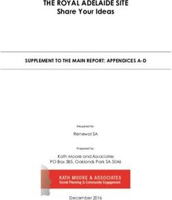 THE ROYAL ADELAIDE SITE - Share Your Ideas SUPPLEMENT TO THE MAIN REPORT: APPENDICES A-D - Renewal SA