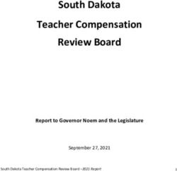 South Dakota Teacher Compensation Review Board - Report to Governor Noem and the Legislature