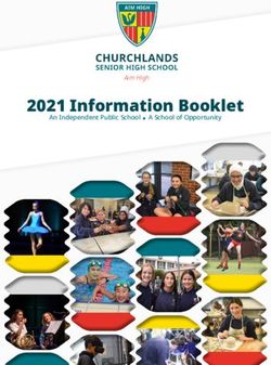 2021 Information Booklet - Aim High An Independent Public School . A School of Opportunity - Churchlands Senior High School