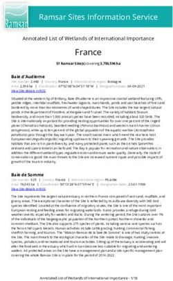 France Ramsar Sites Information Service - Annotated List of Wetlands of International Importance