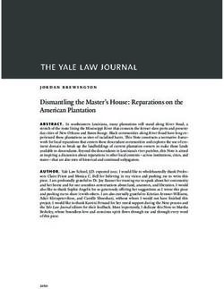 Dismantling the Master's House: Reparations on the American Plantation