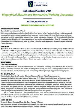 Biographical Sketches and Presentation/Workshop Summaries