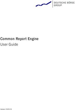 Common Report Engine User Guide - Eurex Clearing