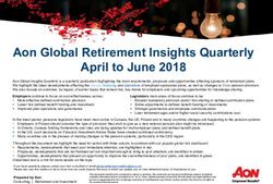 Aon Global Retirement Insights Quarterly April to June 2018