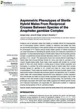 Asymmetric Phenotypes of Sterile Hybrid Males From Reciprocal Crosses Between Species of the Anopheles gambiae Complex