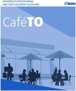 CaféTO EXPANDED OUTDOOR DINING AND CAFÉ PLACEMENT GUIDELINES