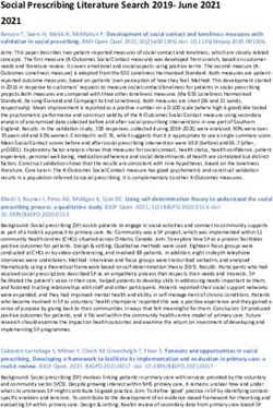 Social Prescribing Literature Search 2019- June 2021 2021