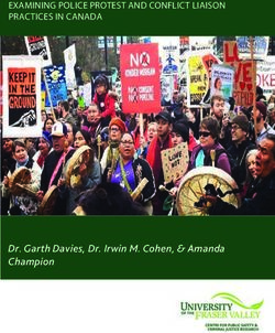 Dr. Garth Davies, Dr. Irwin M. Cohen, & Amanda Champion - EXAMINING POLICE PROTEST AND CONFLICT LIAISON PRACTICES IN CANADA