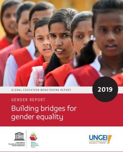 Building bridges for gender equality - GENDER REPORT 2019 - United Nations Girls ...