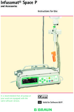 Infusomat Space P and Accessories - Instructions for Use