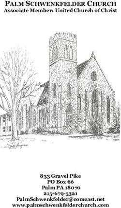PALM SCHWENKFELDER CHURCH - Associate Member: United Church of Christ - 833 Gravel Pike PO Box 66 Palm PA 18070 215-679-5321 ...