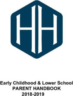 PARENT HANDBOOK Early Childhood & Lower School 2018-2019