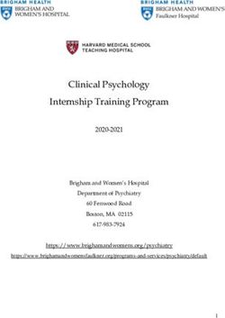 Clinical Psychology Internship Training Program - Brigham and ...