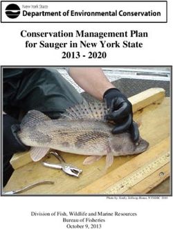 Conservation Management Plan for Sauger in New York State 2013 2020 - Division of Fish, Wildlife and Marine Resources Bureau of Fisheries ...