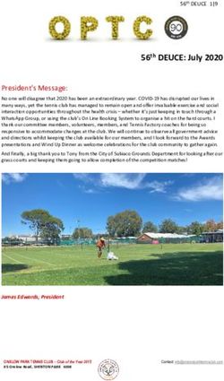 56th DEUCE: July 2020 - Onslow Park Tennis Club