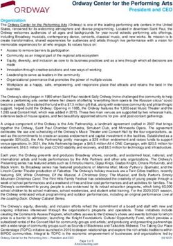 Ordway Center for the Performing Arts President and CEO - Arts Consulting Group