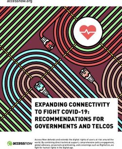 EXPANDING CONNECTIVITY TO FIGHT COVID-19: RECOMMENDATIONS FOR GOVERNMENTS AND TELCOS