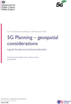 5G Planning - geospatial considerations - FIFTH GENERATION MOBILE COMMUNICATIONS