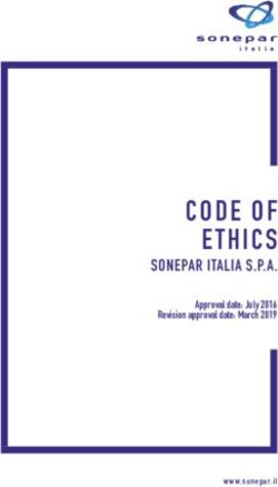 CODE OF ETHICS SONEPAR ITALIA S.P.A - Approval date: July 2016 Revision approval date: March 2019