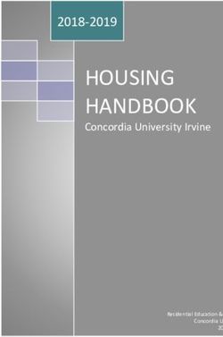 HOUSING HANDBOOK Concordia University Irvine 2018-2019