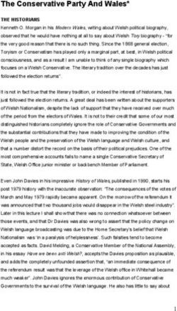 The Conservative Party And Wales