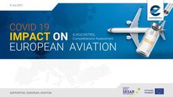 IMPACT ON EUROPEAN AVIATION - COVID 19 EUROCONTROL Comprehensive Assessment