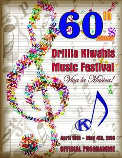 60th Orillia Kiwanis Music Festival - Viva la Musica!
