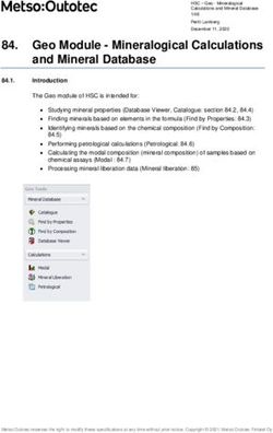 Geo Module - Mineralogical Calculations - Metso ...