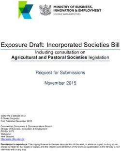 Exposure Draft: Incorporated Societies Bill - MBIE