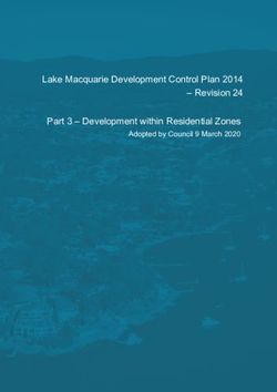 Lake Macquarie Development Control Plan 2014 - Revision 24 Part 3 - Development within Residential Zones - Adopted by Council 9 March 2020 - Lake ...