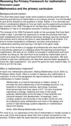 Renewing the Primary Framework for mathematics