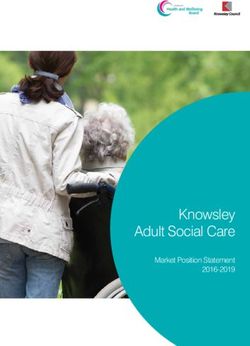 Knowsley Adult Social Care - Market Position Statement 2016-2019 - Institute of Public Care