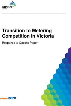 Transition to Metering Competition in Victoria - Response to Options Paper - Energy
