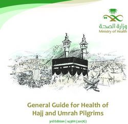 General Guide for Health of Hajj and Umrah Pilgrims - 3rd Edition | 1438H (2017G)