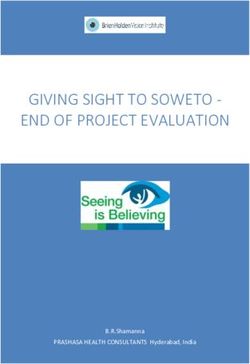 GIVING SIGHT TO SOWETO - END OF PROJECT EVALUATION - B.R.Shamanna PRASHASA HEALTH CONSULTANTS Hyderabad, India