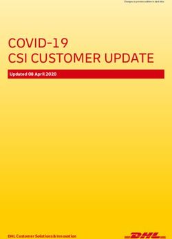 COVID-19 CSI CUSTOMER UPDATE - Updated 08 April 2020 - DHL Customer Solutions & Innovation