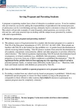 Serving Pregnant and Parenting Students