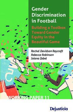 Gender Discrimination in Football - Building a Toolbox Toward Gender Equity in the Beautiful Game - University of Virginia ...