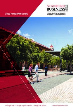 2019 PROGRAM GUIDE - Stanford Graduate School of Business