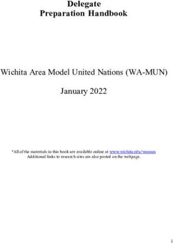 Delegate Preparation Handbook - Wichita Area Model United Nations (WA-MUN) January 2022