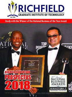 HigHer education - Study with the Winner of the National Business of the Year Award - Richfield Graduate Institute of Technology